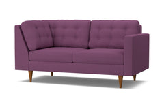 Logan Right Arm Corner Apt Size Sofa :: Leg Finish: Pecan / Configuration: RAF - Chaise on the Right