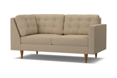 Logan Right Arm Corner Apt Size Sofa :: Leg Finish: Pecan / Configuration: RAF - Chaise on the Right