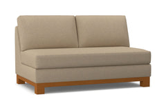 Avalon Armless Loveseat :: Leg Finish: Pecan