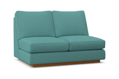 Harper Armless Loveseat :: Leg Finish: Pecan