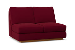 Harper Armless Loveseat :: Leg Finish: Pecan