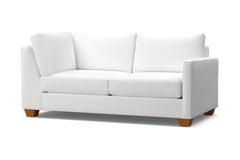 Tuxedo Right Arm Corner Apt Size Sofa :: Leg Finish: Pecan / Configuration: RAF - Chaise on the Right