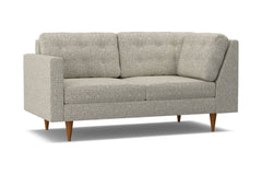 Logan Left Arm Corner Apt Size Sofa :: Leg Finish: Pecan / Configuration: LAF - Chaise on the Left