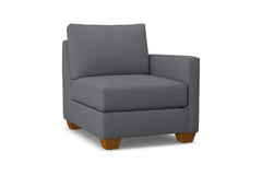 Tuxedo Right Arm Chair :: Leg Finish: Pecan / Configuration: RAF - Chaise on the Right