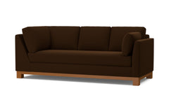 Avalon Right Arm Corner Sofa :: Leg Finish: Pecan / Configuration: RAF - Chaise on the Right