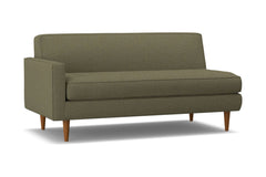 Monroe Left Arm Apartment Size Sofa :: Leg Finish: Pecan / Configuration: LAF - Chaise on the Left