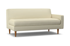 Monroe Right Arm Apartment Size Sofa :: Leg Finish: Pecan / Configuration: RAF - Chaise on the Right