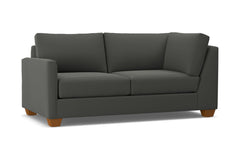 Tuxedo Left Arm Corner Apt Size Sofa :: Leg Finish: Pecan / Configuration: LAF - Chaise on the Left