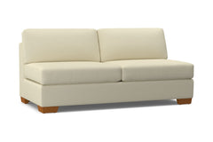 Melrose Armless Sofa :: Leg Finish: Pecan