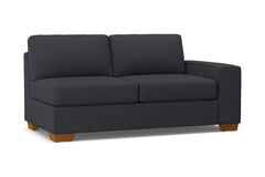 Melrose Right Arm Apartment Size Sofa :: Leg Finish: Pecan / Configuration: RAF - Chaise on the Right