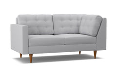 Logan Left Arm Corner Apt Size Sofa :: Leg Finish: Pecan / Configuration: LAF - Chaise on the Left