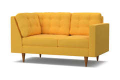 Logan Right Arm Corner Loveseat :: Leg Finish: Pecan / Configuration: RAF - Chaise on the Right