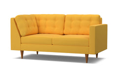 Logan Right Arm Corner Apt Size Sofa :: Leg Finish: Pecan / Configuration: RAF - Chaise on the Right