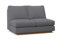 Harper Armless Loveseat :: Leg Finish: Pecan