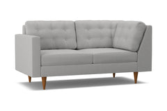 Logan Left Arm Corner Apt Size Sofa :: Leg Finish: Pecan / Configuration: LAF - Chaise on the Left