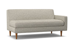 Monroe Right Arm Apartment Size Sofa :: Leg Finish: Pecan / Configuration: RAF - Chaise on the Right