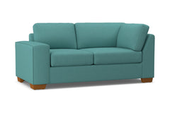 Melrose Left Arm Corner Loveseat :: Leg Finish: Pecan / Configuration: LAF - Chaise on the Left