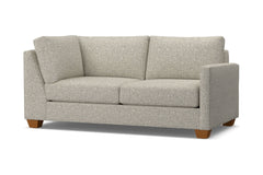 Tuxedo Right Arm Corner Apt Size Sofa :: Leg Finish: Pecan / Configuration: RAF - Chaise on the Right