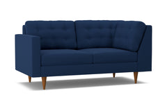 Logan Left Arm Corner Apt Size Sofa :: Leg Finish: Pecan / Configuration: LAF - Chaise on the Left