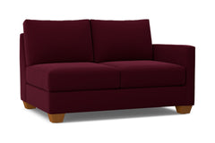 Tuxedo Right Arm Loveseat :: Leg Finish: Pecan / Configuration: RAF - Chaise on the Right