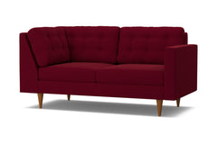 Logan Right Arm Corner Apt Size Sofa :: Leg Finish: Pecan / Configuration: RAF - Chaise on the Right