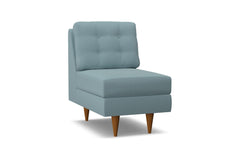 Logan Armless Chair :: Leg Finish: Pecan