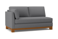 Avalon Left Arm Apartment Size Sofa :: Leg Finish: Pecan / Configuration: LAF - Chaise on the Left