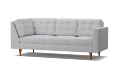 Logan Right Arm Corner Sofa :: Leg Finish: Pecan / Configuration: RAF - Chaise on the Right