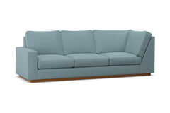 Harper Left Arm Corner Sofa :: Leg Finish: Pecan / Configuration: LAF - Chaise on the Left