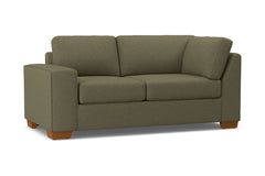 Melrose Left Arm Corner Loveseat :: Leg Finish: Pecan / Configuration: LAF - Chaise on the Left