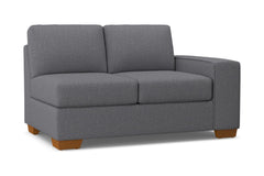 Melrose Right Arm Loveseat :: Leg Finish: Pecan / Configuration: RAF - Chaise on the Right