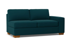 Melrose Right Arm Apartment Size Sofa :: Leg Finish: Pecan / Configuration: RAF - Chaise on the Right