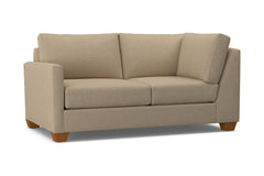 Tuxedo Left Arm Corner Loveseat :: Leg Finish: Pecan / Configuration: LAF - Chaise on the Left