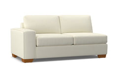 Melrose Left Arm Apartment Size Sofa :: Leg Finish: Pecan / Configuration: LAF - Chaise on the Left