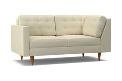 Logan Left Arm Corner Apt Size Sofa :: Leg Finish: Pecan / Configuration: LAF - Chaise on the Left