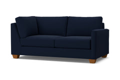 Tuxedo Right Arm Corner Apt Size Sofa :: Leg Finish: Pecan / Configuration: RAF - Chaise on the Right