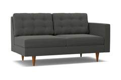 Logan Right Arm Apartment Size Sofa :: Leg Finish: Pecan / Configuration: RAF - Chaise on the Right