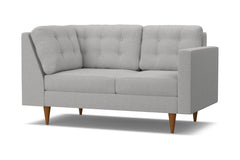 Logan Right Arm Corner Loveseat :: Leg Finish: Pecan / Configuration: RAF - Chaise on the Right