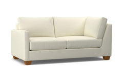 Tuxedo Left Arm Corner Apt Size Sofa :: Leg Finish: Pecan / Configuration: LAF - Chaise on the Left