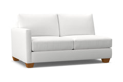 Tuxedo Left Arm Apartment Size Sofa :: Leg Finish: Pecan / Configuration: LAF - Chaise on the Left