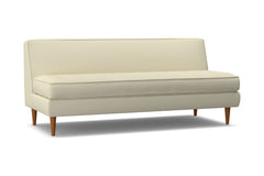 Monroe Armless Sofa :: Leg Finish: Pecan