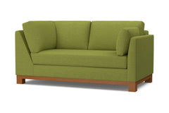 Avalon Right Arm Corner Apt Size Sofa :: Leg Finish: Pecan / Configuration: RAF - Chaise on the Right