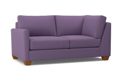 Tuxedo Left Arm Corner Loveseat :: Leg Finish: Pecan / Configuration: LAF - Chaise on the Left