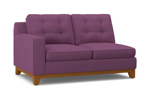 Brentwood Left Arm Loveseat :: Leg Finish: Pecan / Configuration: LAF - Chaise on the Left