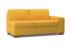 Melrose Right Arm Apartment Size Sofa :: Leg Finish: Pecan / Configuration: RAF - Chaise on the Right