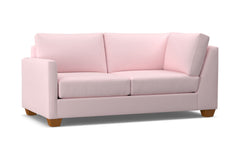 Tuxedo Left Arm Corner Apt Size Sofa :: Leg Finish: Pecan / Configuration: LAF - Chaise on the Left