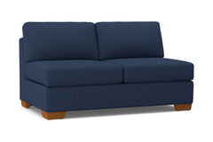 Melrose Armless Apartment Size Sofa :: Leg Finish: Pecan