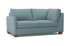 Tuxedo Left Arm Corner Loveseat :: Leg Finish: Pecan / Configuration: LAF - Chaise on the Left