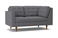 Logan Left Arm Corner Loveseat :: Leg Finish: Pecan / Configuration: LAF - Chaise on the Left