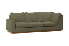 Harper Left Arm Corner Sofa :: Leg Finish: Pecan / Configuration: LAF - Chaise on the Left